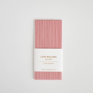 Cinta algodón thin rosa empolvado 5m