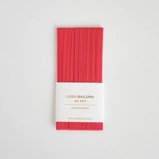Red thin cotton tape red 5m - Thickness 4mm