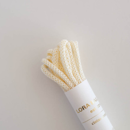 Cordón malla crema 2,5 m