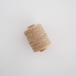 Cordón algodón lurex camel 50m