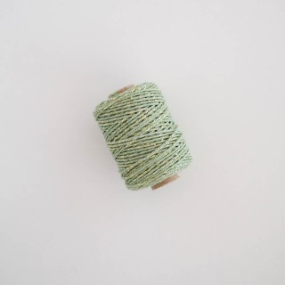 Cordón algodón lurex musgo 50m