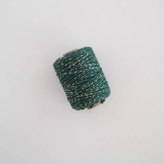 Cotton lurex spruce cord 50m