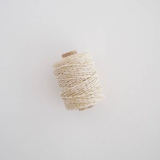Cotton lurex cord cream 50m