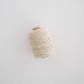 Cordón algodón lurex crema 50m