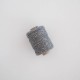 Cotton lurex cord gray 50m