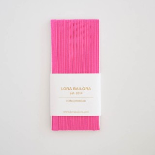 Cinta algodón fucsia 5m - Grosor 6mm