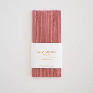 Cinta algodón rosa empolvado 5m - Grosor 6mm