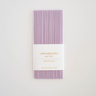 Cotton tape mauve 5m - Thickness 6mm