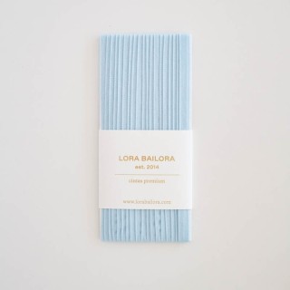 Cinta algodón azul bebé 5m - Grosor 6mm