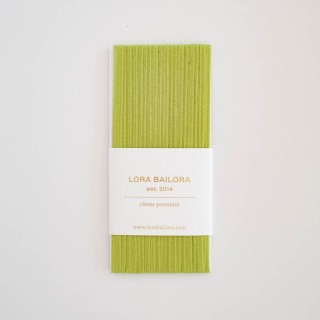 Cinta algodón pistacho 5m - Grosor 6mm
