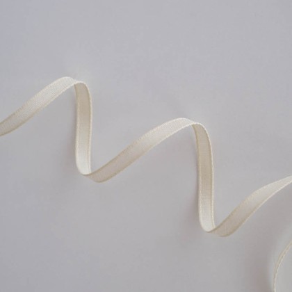 Cream cotton ribbon 5m - Thickness 6mm