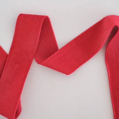 Raspberry velvet ribbon 2,5 m - Thickness 25mm