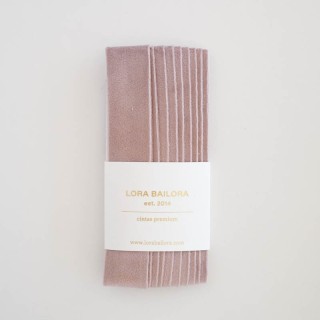 Mauve velvet ribbon 2,5 m - Thickness 25mm
