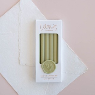 Set of 6 sealing wax sticks KHAKI