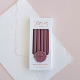 Set of 6 sealing wax sticks GRAPE