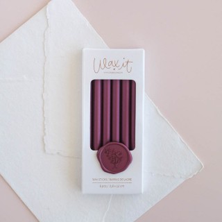 Set de 6 barras de lacre PLUM
