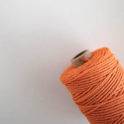 Cotton cord orange 50m