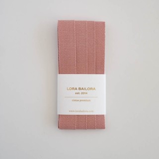 Cinta malla rígida rosa empolvado 2m