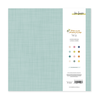 Pack 12 papeles básicos estampados a doble cara 30,5x30,5 cm SUMMER MEMORIES