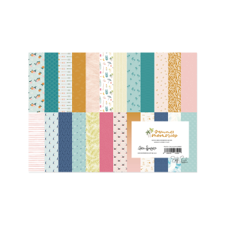 Paper pad 24 papeles estampados a una cara 15,2x20,3 cm SUMMER MEMORIES