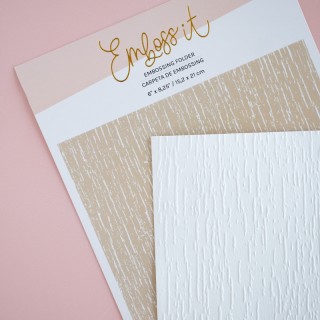 Carpeta de embossing 6"x 8,25" MADERA