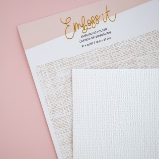 Embossing folder 6 "x 8,25" WOVEN