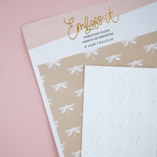 Carpeta de embossing 6"x 8,25" LIBÉLULAS
