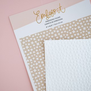 Carpeta de embossing 6"x 8,25" CRUCES