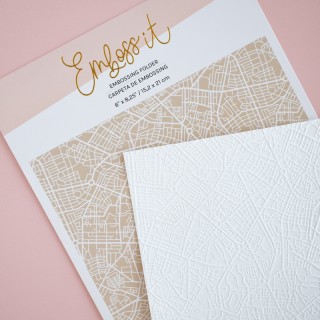 Carpeta de embossing 6"x 8,25" CALLEJERO