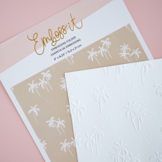Carpeta de embossing 6"x 8,25" PALM BEACH