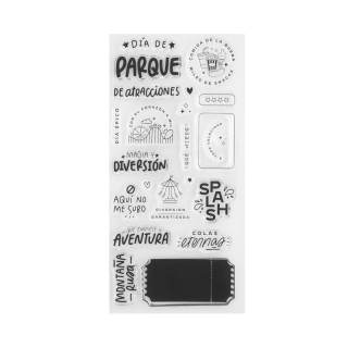 Acrylic stamp 11x21 cm ATTRACTION PARK