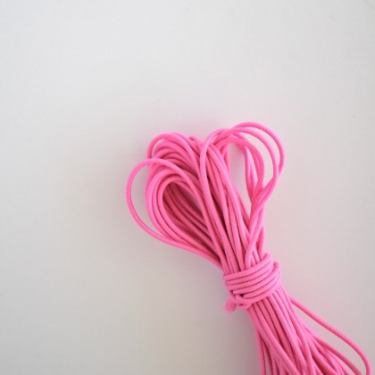 Cordón elástico rosa neón 5m
