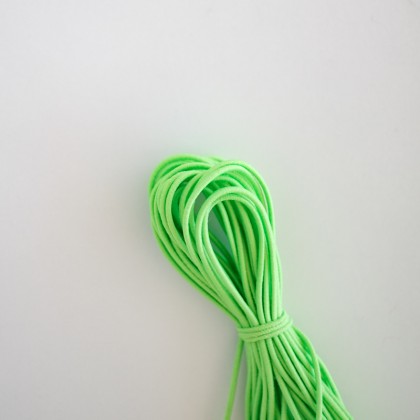Cordón elástico verde neón 5m