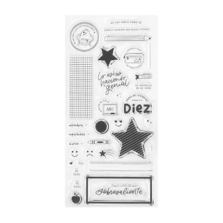 Acrylic stamp 11x21 cm BACK TO SCHOOL