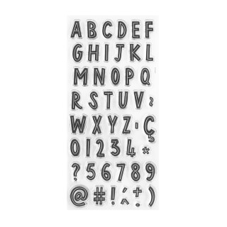 Acrylic stamp 11x21 cm Alphabet L Lala Land