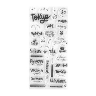 Acrylic stamp 11x21 cm TOKYO