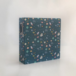 Album de chipboard 6x8" lomo ancho UNIVERSO