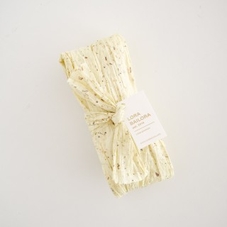Fajín papel morera terrazo amarillo 2,5m - Grosor 13 cm