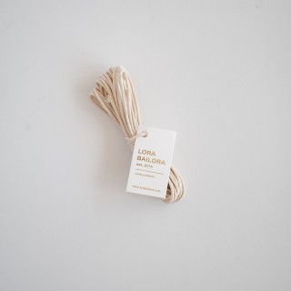 Cordón encerado crema 5m - Grosor 1,5mm