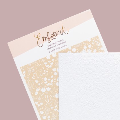 Carpeta de embossing 6"x 8,25" MY JOURNAL