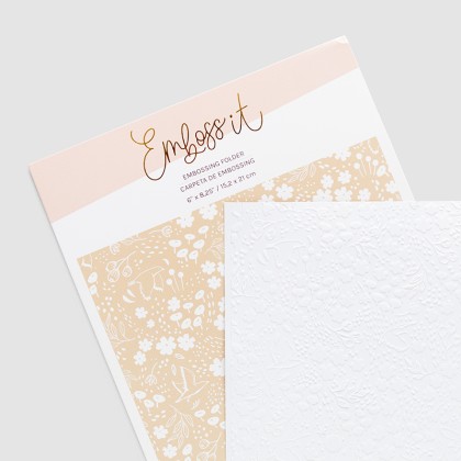 Carpeta de embossing 6"x 8,25" MY JOURNAL