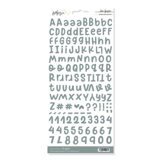 Black alphabet BABY M