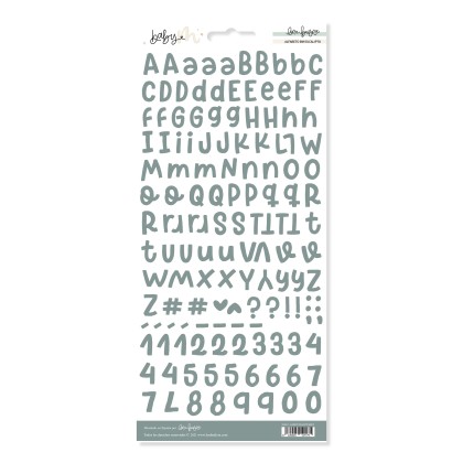 Black alphabet BABY M