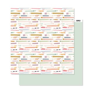 Papel estampado doble cara 12x12" - MLP02