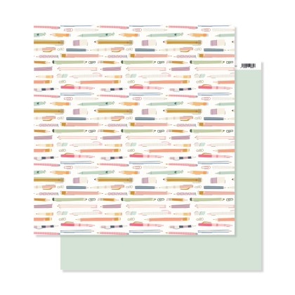 Papel estampado dobe cara 12x12" - MLP02