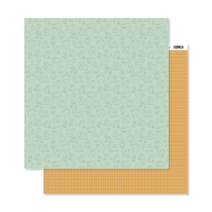 Papel estampado dobe cara 12x12" - MLP08