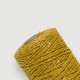 Cordón algodón lurex mostaza 50m