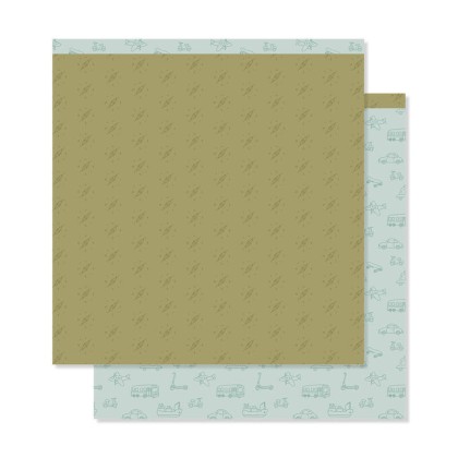 Kit de 12 papeles estampados a doble cara 30,5x30,5 cm COMPÁS