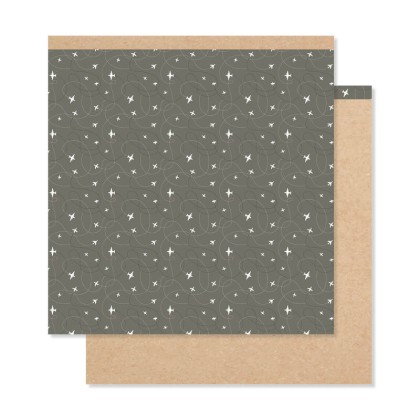 Kit de 12 papeles estampados a doble cara 30,5x30,5 cm COMPÁS