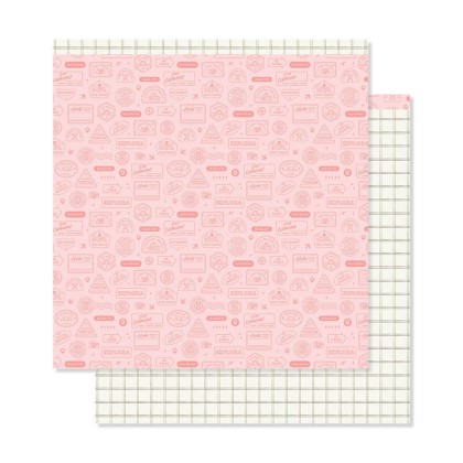 Kit de 12 papeles estampados a doble cara 30,5x30,5 cm COMPÁS